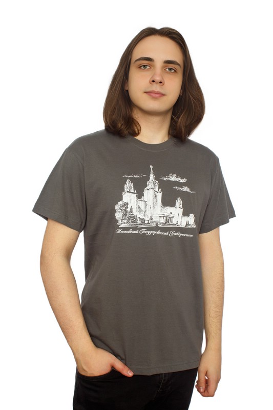 Футболка с видом главного здания МГУ имени М.В. Ломоносова