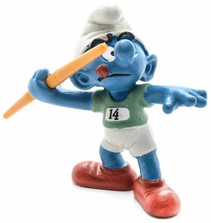 Гном Копьеметатель (смурфик), Schleich