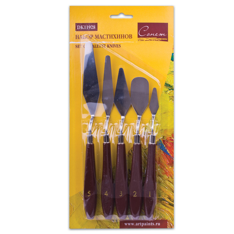 Набор мастихинов 5 шт Сонет