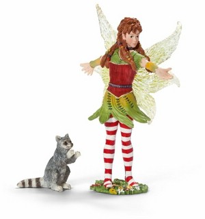 Schleich Фигурка Танцующий эльф с енотом 70453