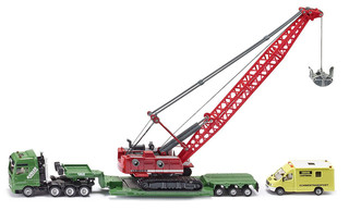 Siku Автотранспортер с экскаватором 1