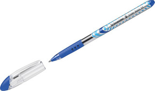 Ручка шариковая Schneider Slider Basic, 1 мм, цвет корпуса: прозрачный, цвет чернил: синий, 10 шт
