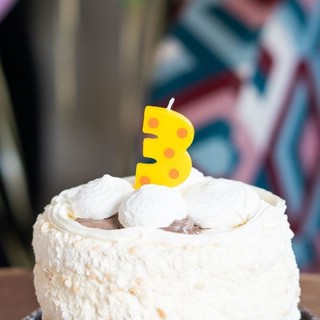 Свеча для торта Цифра 3, мини, 5 см 2