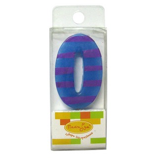 Свеча для торта Цифра 0, мини, 5 см