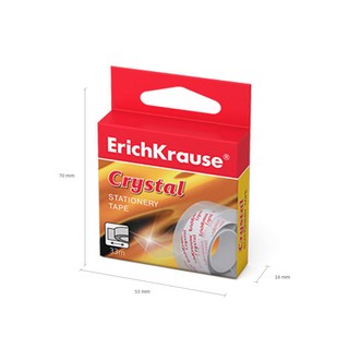 Клейкая лента ErichKrause Crystal, 12 мм х 33 м, прозрачная 4
