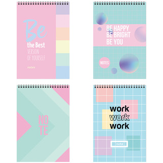 Блокнот А6 60л. на гребне BG 'Pastel notes' в асс. Цена за 1 шт.