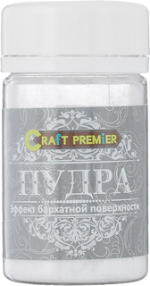 Пудра Craft Premier 'Эффект бархатной поверхности', цвет: белый, 55 мл