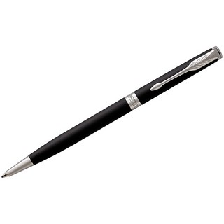 Ручка шариковая Parker 'Sonnet Matte Black СT Slim' черная, 1.0 мм, в подарочной упаковке
