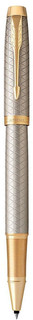Parker Ручка-роллер IM Premium Warm Silver GT, цвет серо-бежевый