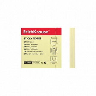 Бумага для заметок с клеевым краем, 75х75 мм, 100 листов, желтый 2