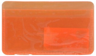 Обложка для карточек 10.5х7 см 'Neon' оранжевый (ICH004)