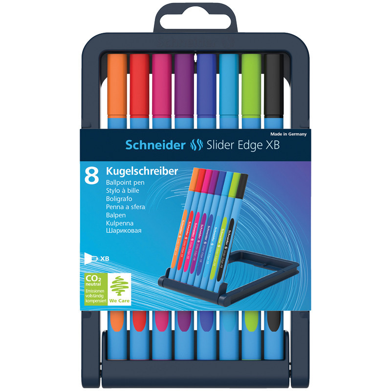Ручки шариковые 'Slider Edge' 1.4 мм, 8 цветов Schneider