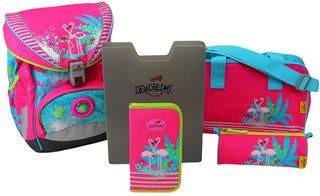 Ранец с наполнением DerDieDas Ergoflex Фламинго 2