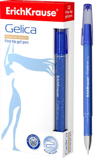 ErichKrause Ручка гелевая "Gelica" 0.5 мм, синяя в синем корпусе