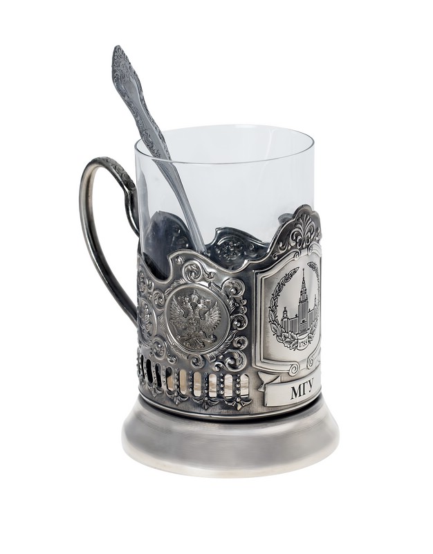 Подстаканник с логотипом МГУ имени М.В. Ломоносова