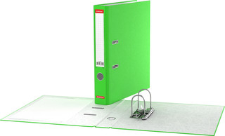 Папка–регистратор ErichKrause Neon, с арочным механизмом, А4, 50 мм, зеленый