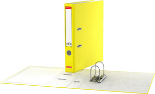 Папка–регистратор ErichKrause Neon, с арочным механизмом, А4, 50 мм, желтый