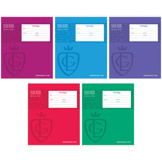 Тетрадь Greenwich Line 'Royal book', А5, 12 л, клетка, в ассо...