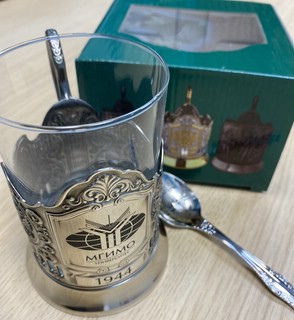 Подстаканник с гравировкой логотипа МГИМО 2