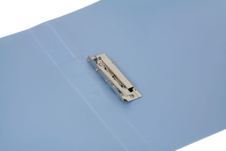 Бюрократ Папка с зажимом Gems А4 цвет голубой 2