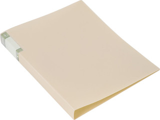 Бюрократ Папка с зажимом Gems А4 цвет кремовый жемчуг