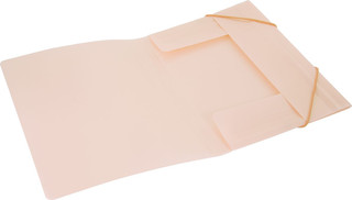 Папка на резинке Бюрократ Gems А4 цвет кремовый жемчуг 3