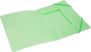 Папка на резинке Бюрократ Gems А4 цвет светло-зеленый 3