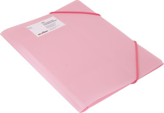 Папка на резинке Бюрократ Gems А4 цвет светло-розовый
