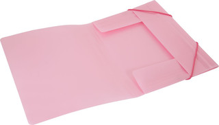 Папка на резинке Бюрократ Gems А4 цвет светло-розовый 3