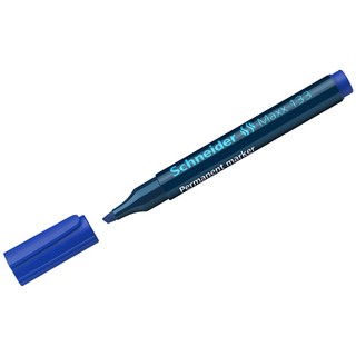 Маркер перманентный Schneider 'Maxx 133' синий, скошенный, 4мм