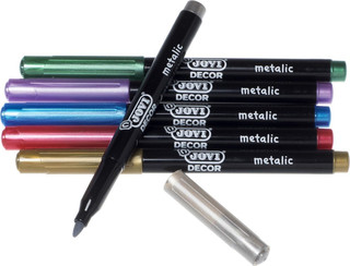 Маркеры перманентные Jovi, 1606M, металлик, 6 цветов 5