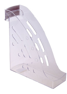 Лоток для бумаг вертикальный 'Торнадо' прозрачный