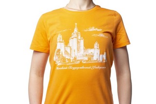 Футболка с видом главного здания МГУ имени М.В. Ломоносова