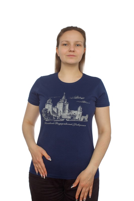 Футболка с видом главного здания МГУ имени М.В. Ломоносова