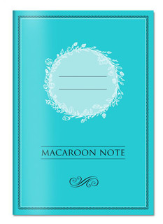 Блокнот с цветными страницами (мята, мягкая обложка, линовка, на скобе) 1