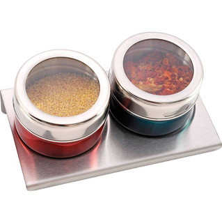 Набор для специй 3 предмета, на магнитах, металлическая подставка 1