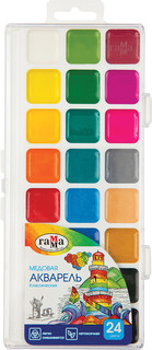Акварель Гамма 'Классическая' медовая, 24 цвета