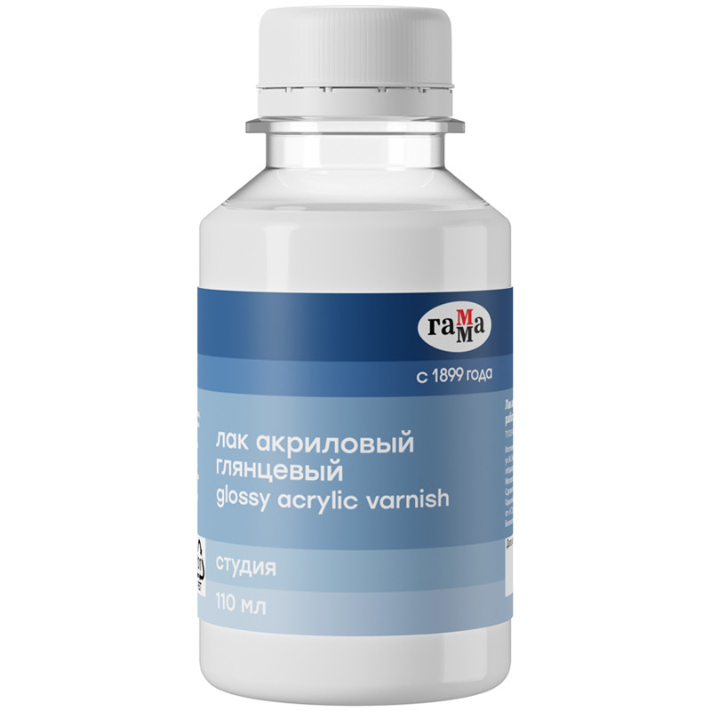 Лак акриловый глянцевый 'Студия' банка 110 мл