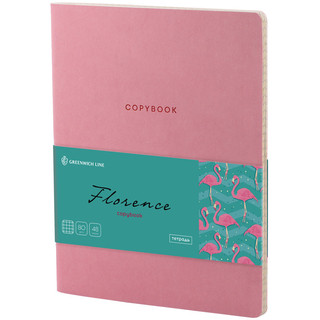 Тетрадь 'Лайт. Florence', А5, 48 листов, клетка, розовый Greenwich Line