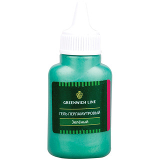 Гель перламутровый, 40 мл, зеленый Greenwich Line