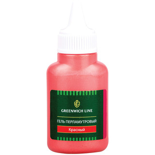 Гель перламутровый, 40 мл, красный Greenwich Line