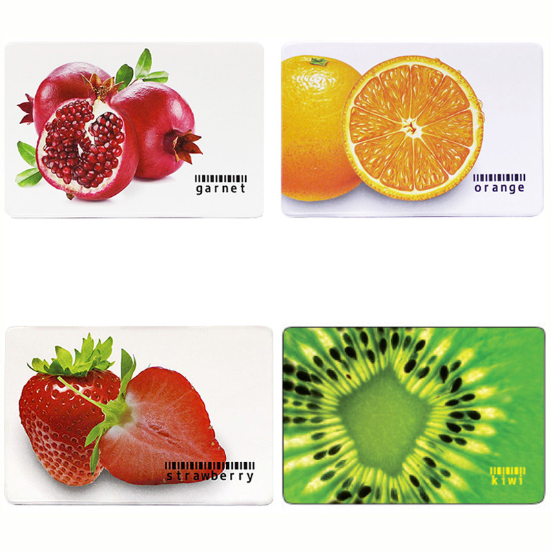 Обложка-карман для карт и пропусков ДПС 'Фрукты', 64х96мм, ПВХ, ассорти. Цена за 1 шт.