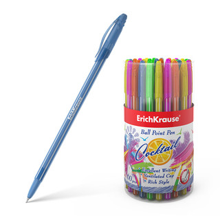 Ручка шариковая "Cocktail", синяя ErichKrause