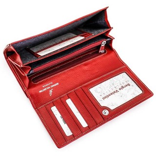 Кошелек женский кожаный Sergio Valentini СВ 8084-002, красный 3