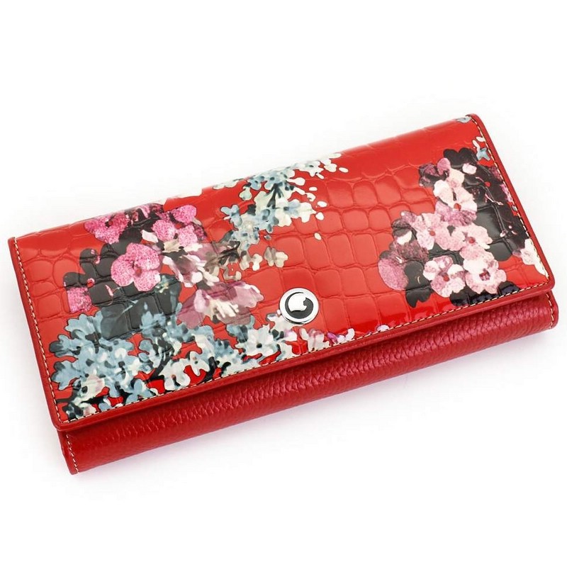 Кошелек женский кожаный Sergio Valentini СВ 8084-035, красный