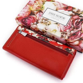 Кошелек женский кожаный Sergio Valentini СВ 8084-035, красный 3