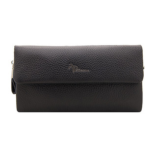 Клатч Pellecon, мужской, кожа, на молнии, черный 102-33432-1