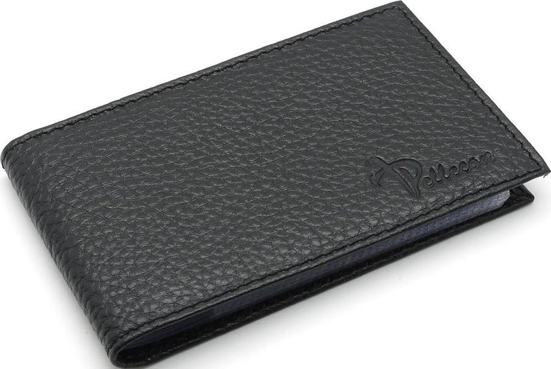 Визитница Pellecon, кожа, черный, 102-713-1