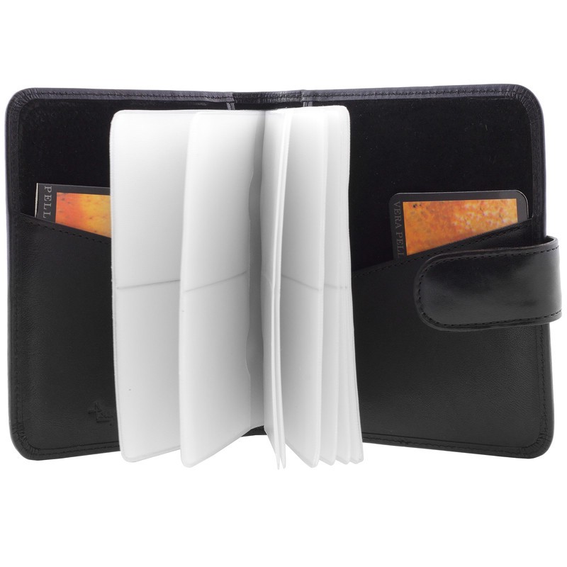 Визитница Tony Perotti, кожа, 13х11 см, черная (331400/1)