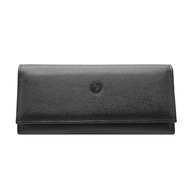 Портмоне Pellecon, кожа, на магнитной кнопке, черный, 005-311/1